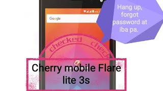 Cherry mobile Flare lite 3s hard reset #CherryMobile #Hardreset #Technician