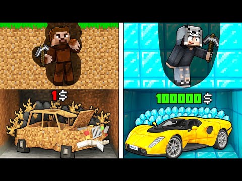 1$ ARABA MADENİ VS 1,000,000$ ARABA MADENİ - Minecraft