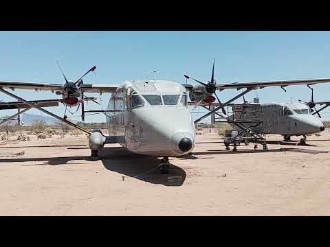 C 23B Sherpa walk around at Pima Air & Space Museum backyard