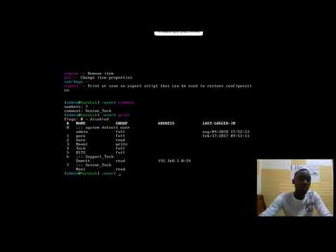 Creating 'User' using Mikrotik x86 plattform