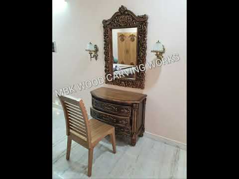 Rectangular teak wood dining table set, size: 6x4