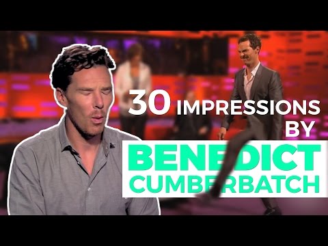 Benedict Cumberbatch's 30 Best Impressions. Prepare to be AMAZED! Video