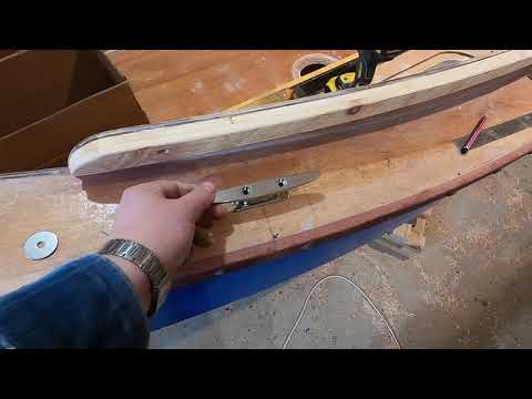 Building a SCAMP part 080 - Chafe Strips, Mooring Cleats, and Hatch Handles