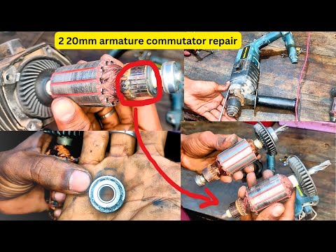 2 20mm hammer drill armature sparking problem || change armature 20mm hammer drill