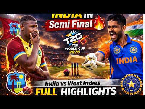 India vs West Indies T20 World Cup 2026 Super 8 Full Highlights | IND vs WI Thriller Match