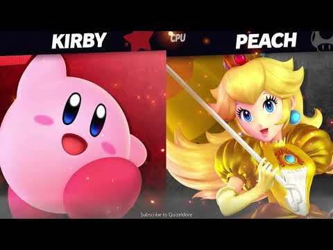 SSBU Kirby vs Peach Gameplay | Super Smash Bros. Ultimate | Nintendo Switch