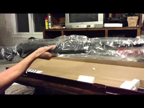 Hatsan 87qe gas ram airgun unboxing .177
