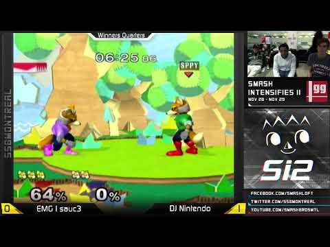 Smash Intensifies 2 SSBM: sauc3 vs. DJ Nintendo Winners Quarters