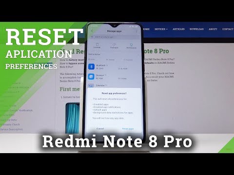 How to Reset App Preferences in XIAOMI Redmi Note 8 Pro - Restore App Config