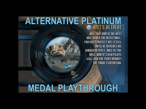 Hutt's Retreat - (Speeder Only) Alternative Platinum Medal Playthrough - Battle for Naboo