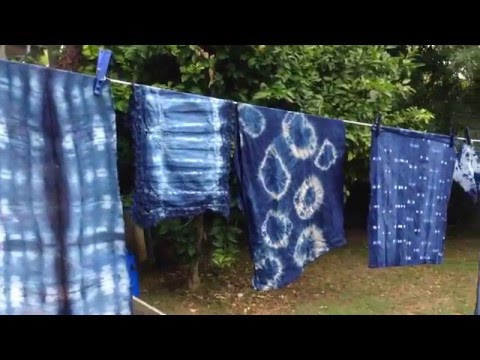 Shibori Indigo Dyeing with Craft School Oz