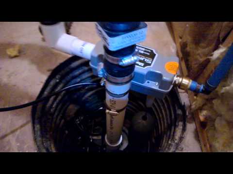 Liberty Sump Pump Water Powered Backup Finished...