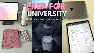 PREPARATE CONMIGO PARA LA UNIVERSIDAD 📚 + que hay en mi bolso | ultimas compras, tips nuevo curso...
