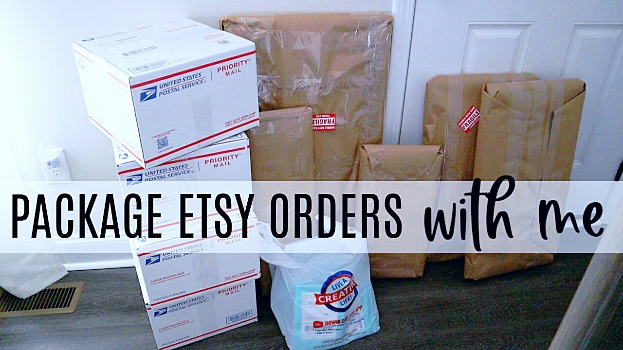 Studio Vlog 04 | Packaging Etsy Orders!