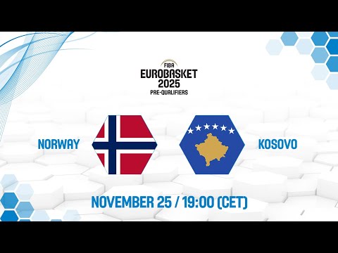 Norway v Kosovo | Full Game - FIBA EuroBasket 2025 Pre-Qualifiers