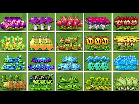 PvZ2 - Random 20 Team New Plants - Who Will Win? Team Plant Battlez