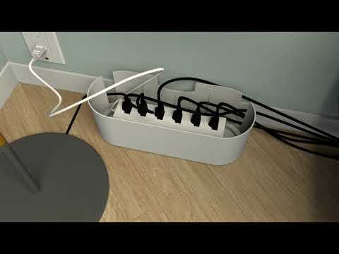 D-Line Cable Organizer Box (Large White) How-to-Installation Video - (USA)