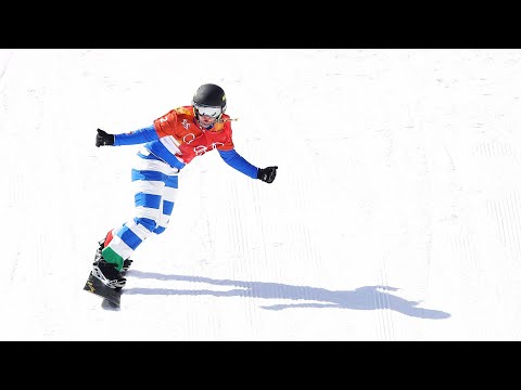 Italy's Moioli wins crash-filled final at snowboard cross World Cup