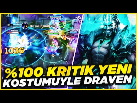 YENİ KOSTÜMÜ VE YENİ BUİLDİYLE %100 KRİTİK KRAKENLİ DRAVEN! | 1 BALTAYLA HERKESİ TEKLİYOR! | Adroit