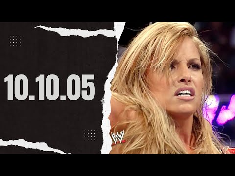 WWE Raw - 10.10.05  - Trish Stratus vs Victoria (Mickie James Debut)