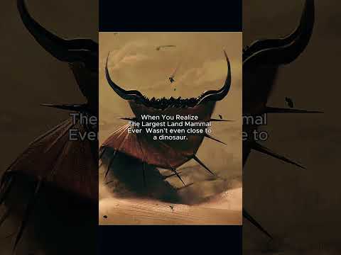 The Largest Land Animal Ever Wasn’t a Dinosaur? 🦖 #prehistoricanimals #dinosaur