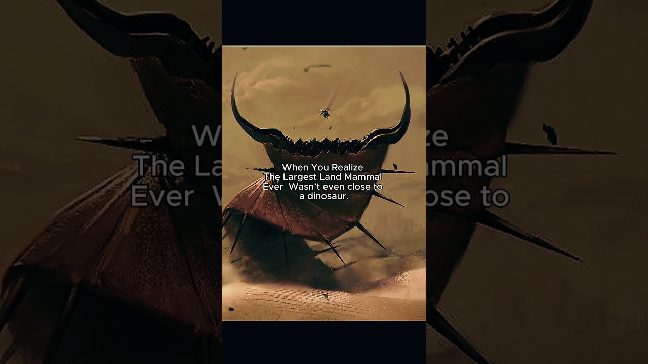 The Largest Land Animal Ever Wasn’t a Dinosaur? 🦖 #prehistoricanimals #dinosaur