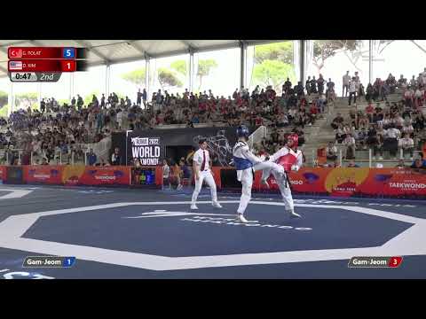 323 M-58kg QF POLAT Gorkem TUR 🔵 vs 🔴 KIM David USA I Rome 2022 World Taekwondo GP
