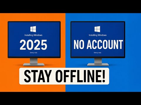 Установка Windows 11 без учетной записи Microsoft Online в 2025 году