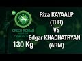 Group B, Round 1 - Greco-Roman Wrestling 130 kg - KHACHATRYA (ARM) vs KAYAALP (TUR) - Tehran 2015