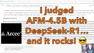 Judging AFM-4.5B with DeepSeek-R1 670B