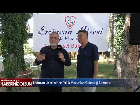 Erzincan Lisesi’nin 44 Yıllık Mezunları Geleneği Bozmadı
