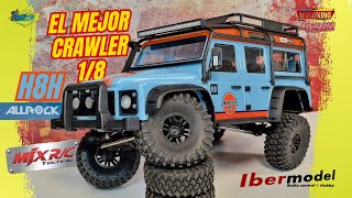 🟢MJX ALL ROCK H8H🟢 🔰Land Rover Defender🔰 CRAWLER escala 1/8 brushless // Unboxing & Review