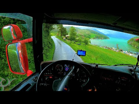 POV Driving Scania R440 - Hardangerfjorden(part3) place of unloading.