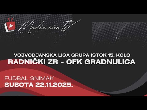 FK Radnički (Zrenjanin) - OFK Gradnulica (Zrenjanin) SNIMAK (22.11.2025.)