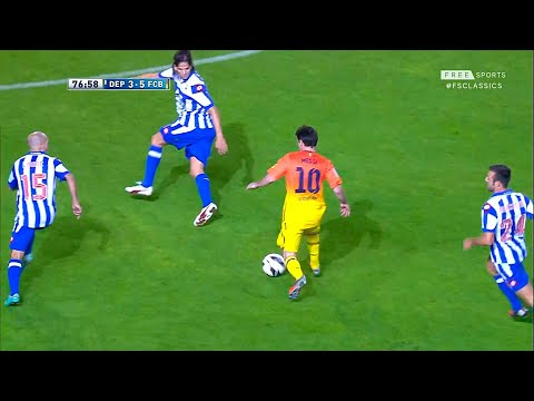 Messi Crazy Hattrick vs Deportivo (Away) 2012-13 English Commentary HD 1080i