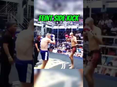 FEINT side kick 🦵 tutorial #martialarts #usa #uk #muaythai #selfdefense