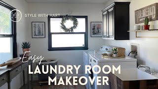 Easy Laundry Room Makeover #stylewithhart