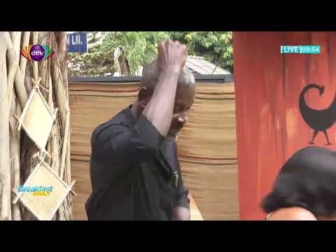 Capt. Prince Kofi Amoabeng (RTD) dancing moves ft Dzadzeloi International Band | Breakfast Daily