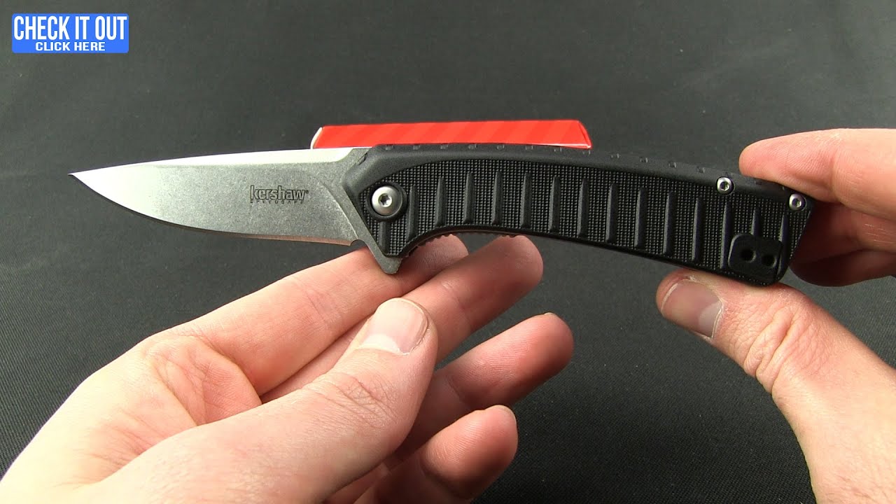 Kershaw Entropy Assisted Opening Flipper Knife (3.25" Stonewash) 1885