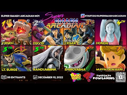 ⭐Super Smash Saturday ARCADIAN! #01⭐ feat. Dqvid, Cesar, Honda, Shangrai, Yrneh, Lt. Surge, & MORE!
