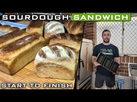 Soft Sourdough Sandwich Bread