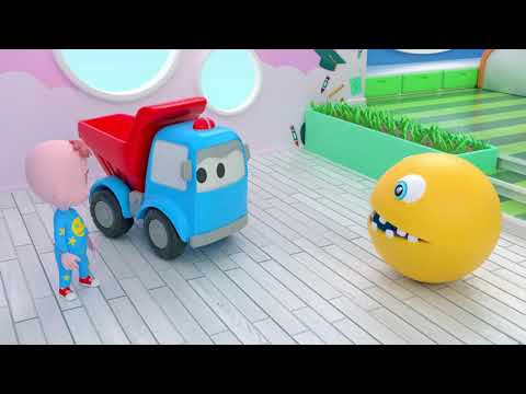 Little Baby Fun with #Pacman & #DumpTruck - Learn Colors for Kids