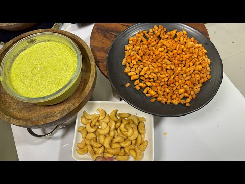 🔴Kaju and Mini namkeen pahadi kheere ka raita recipe by Meal Palace holi special snacks recipe
