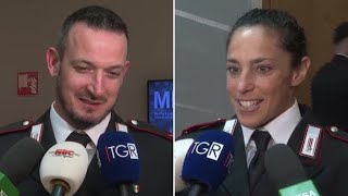 Appuntato scelto Paris e maresciallo Brignone, i due carabinieri olimpionici protagonisti a Bolzano