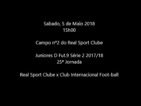AFL Juniores D S13 Série 2 2017/18 - Jornada 25 RSC 2-5 CIF