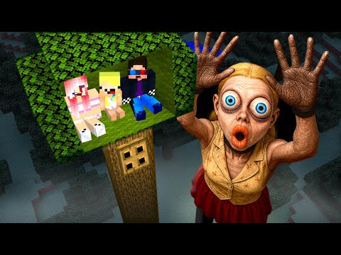 🌳ПОСТРОИЛИ ДОМ НА ДЕРЕВЕ ОТ СТРАШНОЙ СОСЕДКИ В МАЙНКРАФТ! ШЕДИ ЛЕСКА И НУБИК MINECRAFT