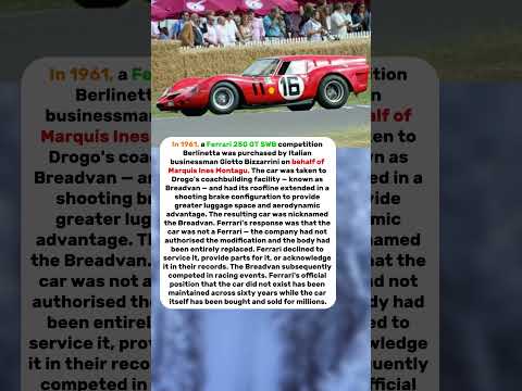 Thumbnail for The Ferrari That Was Rebuilt as a Station Wagon — Ferrari Said the Car Did Not Exist and Never Had by Giotto Bizzarrini