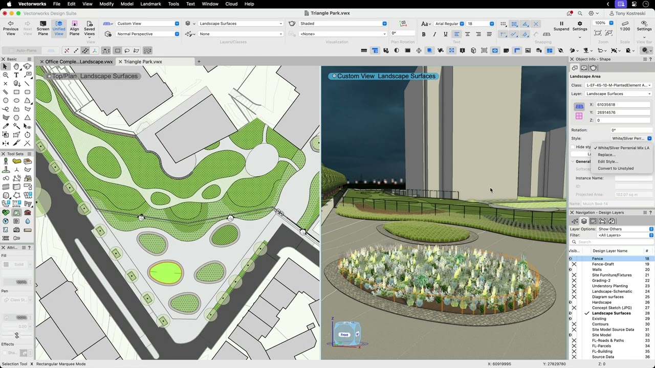 Vectorwork Landmark -Landscape Design Tools