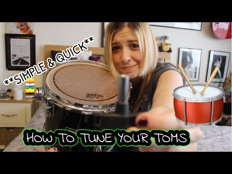 HOW TO TUNE YOUR TOMS - SIMPLE & QUICK!