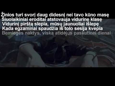 MNFST - Kauno Kolegija [ON SCREEN LYRICS]